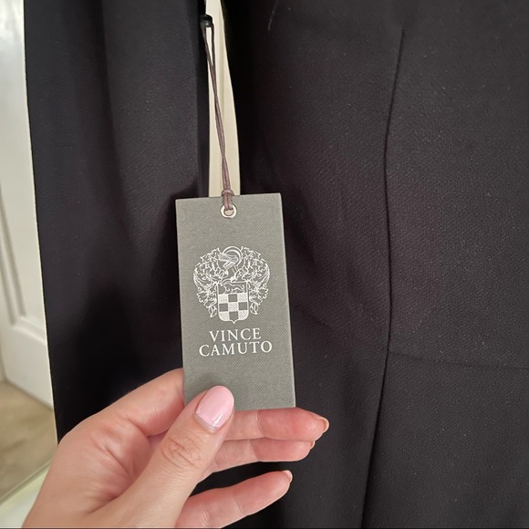 Vince Camuto Black Cut Out Dress with Flounce Sleeves - Picture 8 of 10